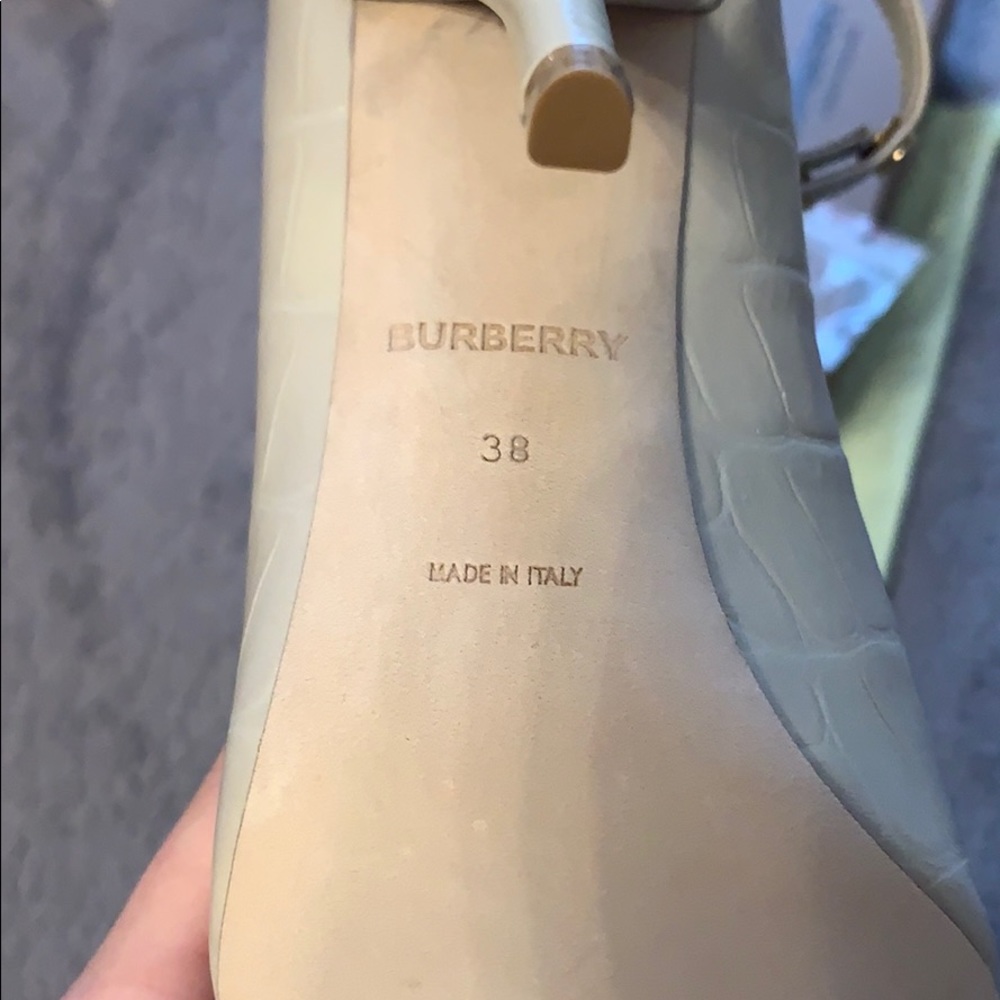 Authentic Burberry Neutral Heel with Ankle Strap - Picture 6 of 6